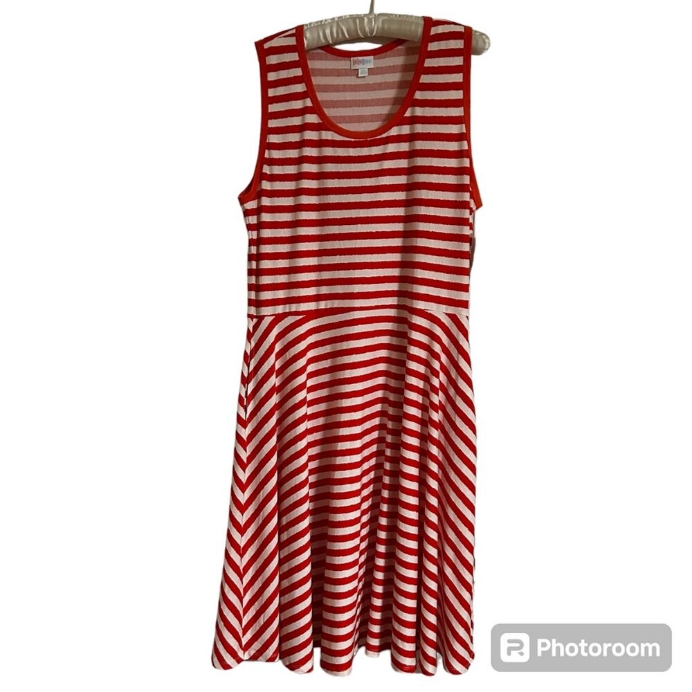 Simply comfortable Nicki striped tank dress with pockets XXL NWT